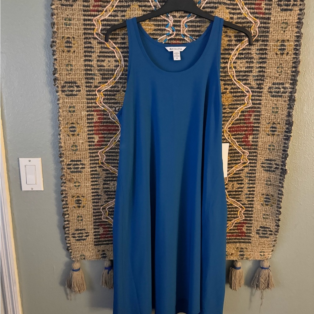Athleta Vibrant Blue Midi Dress